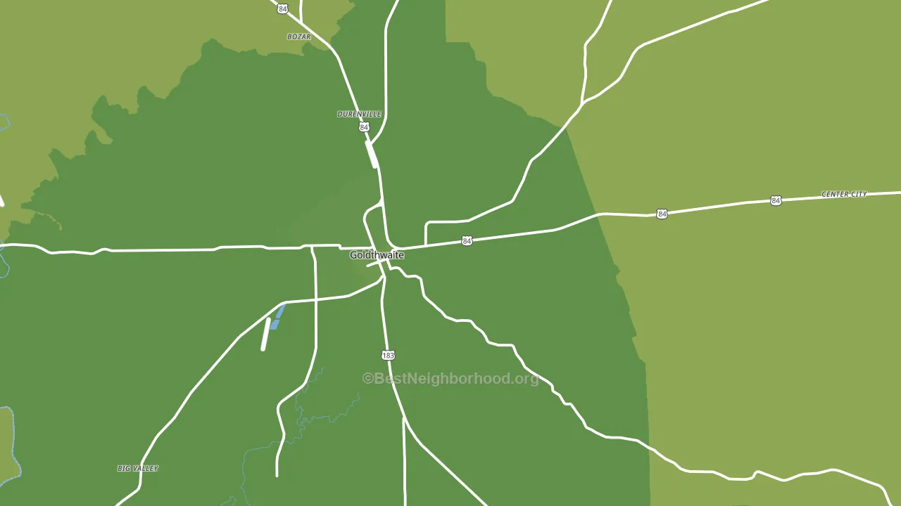 76844, TX block-group voter-turnout map