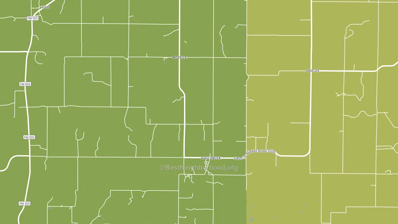 76845, TX block-group voter-turnout map