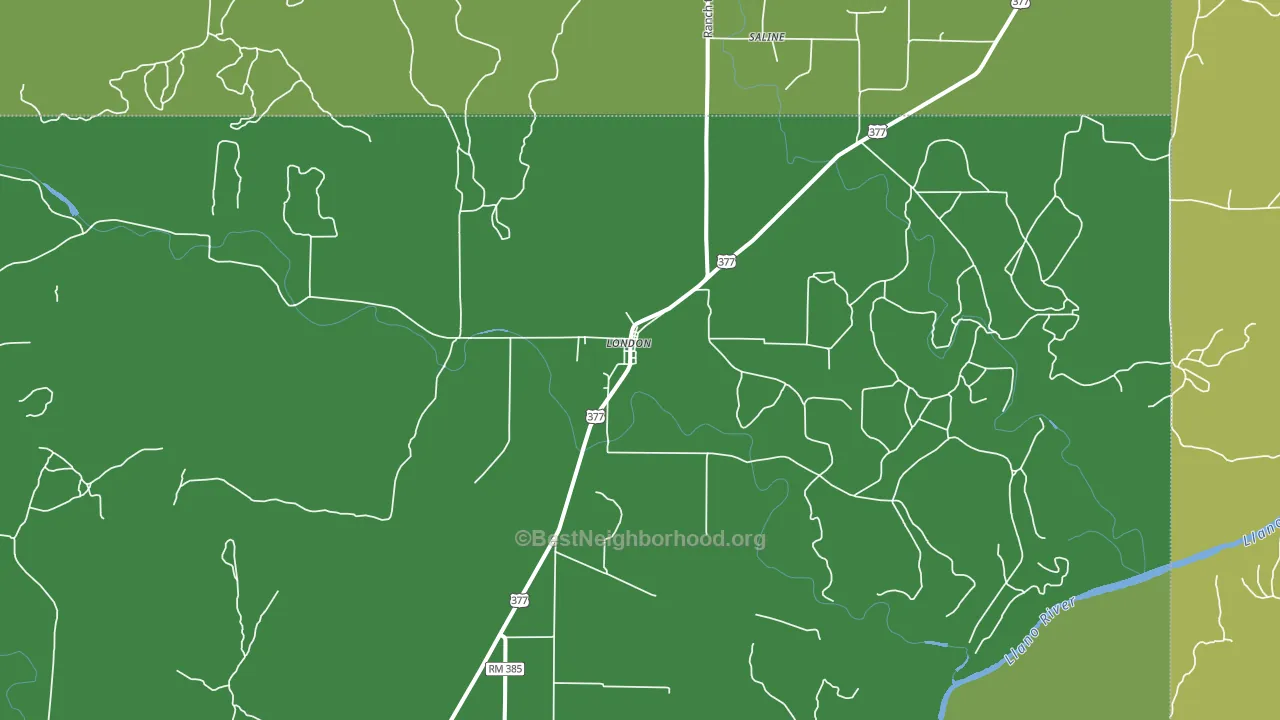 76854, TX block-group voter-turnout map