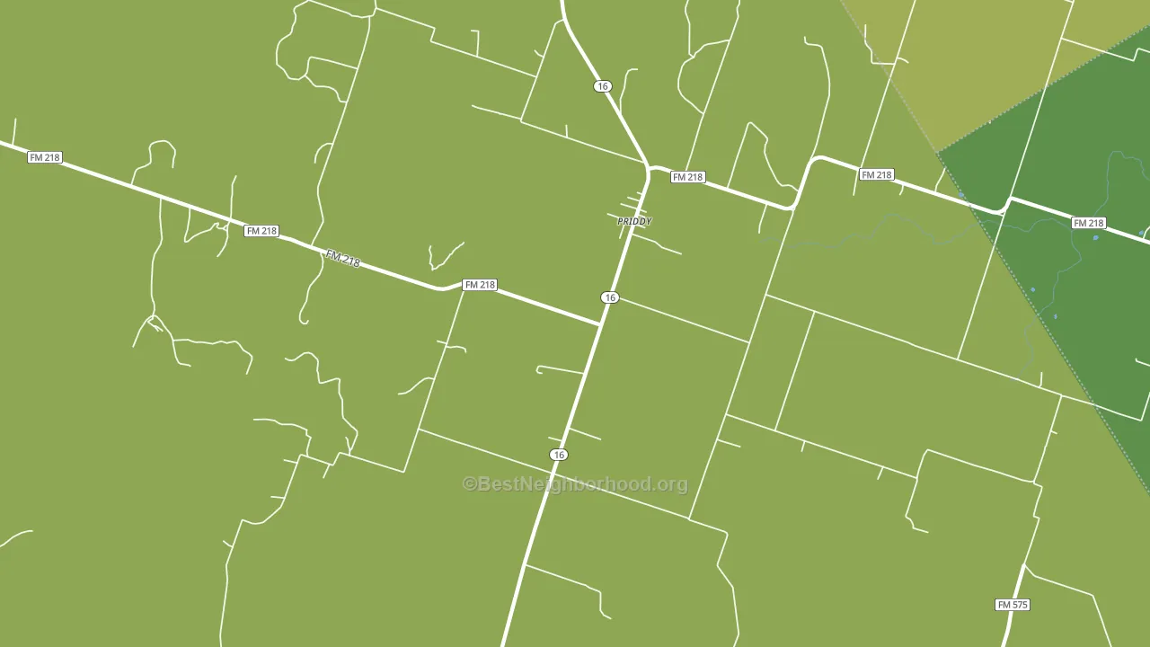 76870, TX block-group voter-turnout map