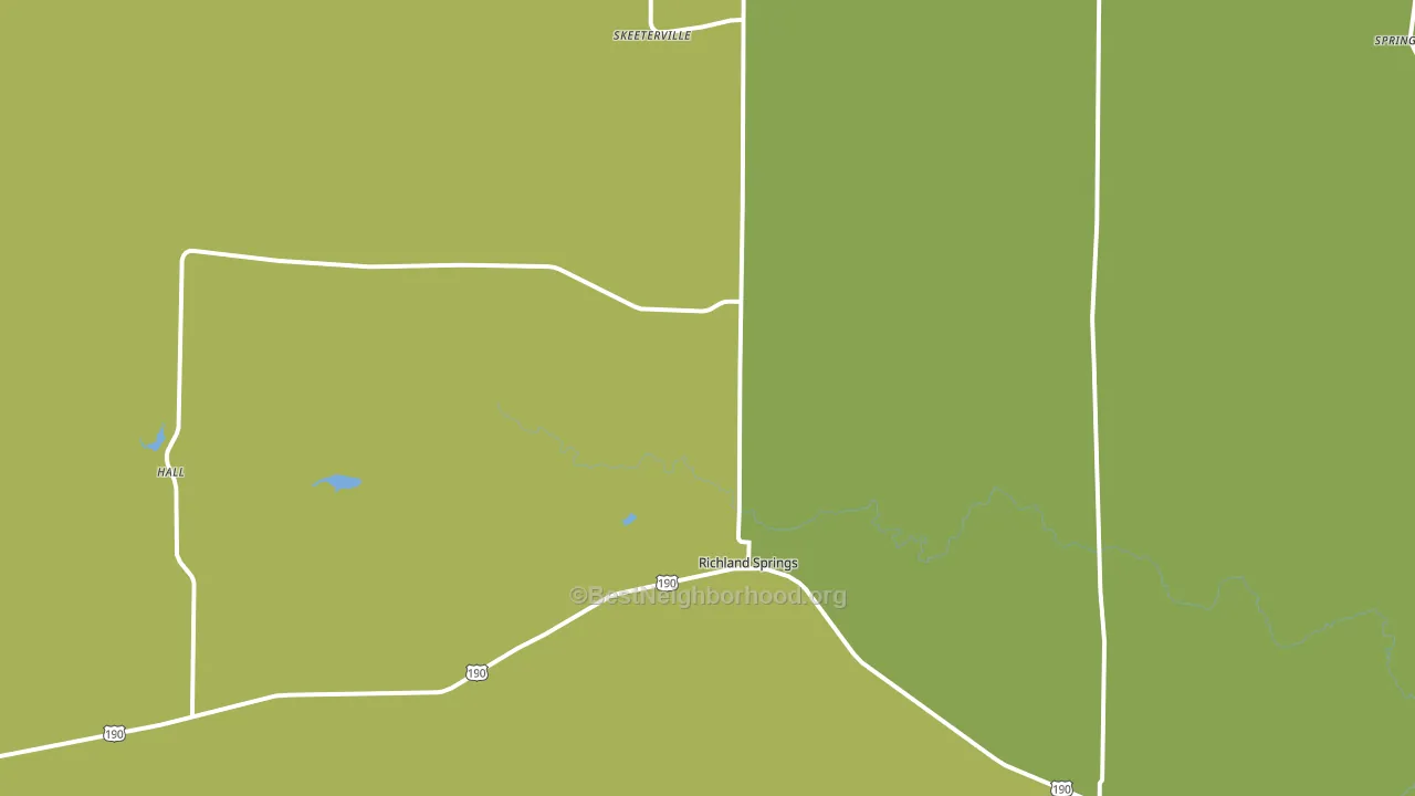 76871, TX block-group voter-turnout map