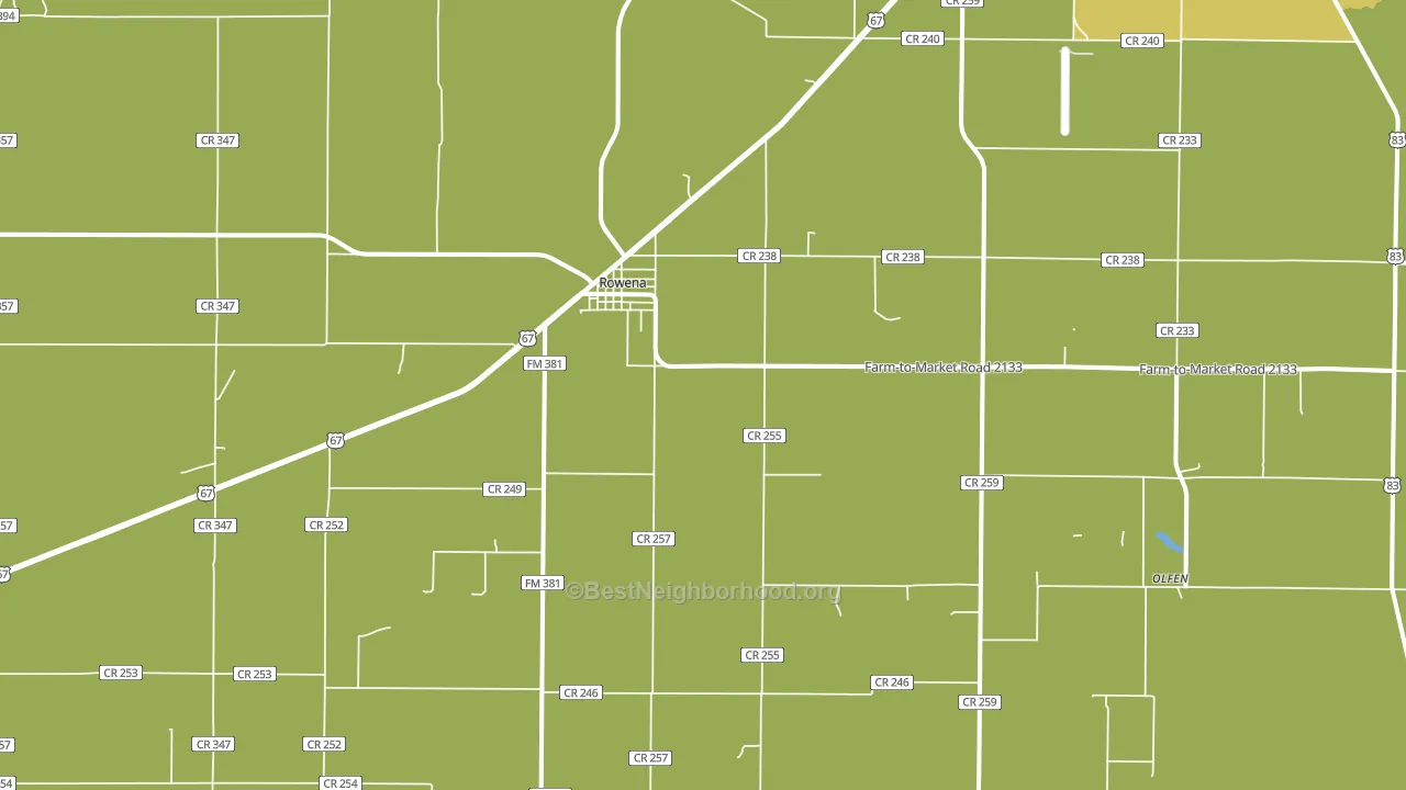 76875, TX block-group voter-turnout map
