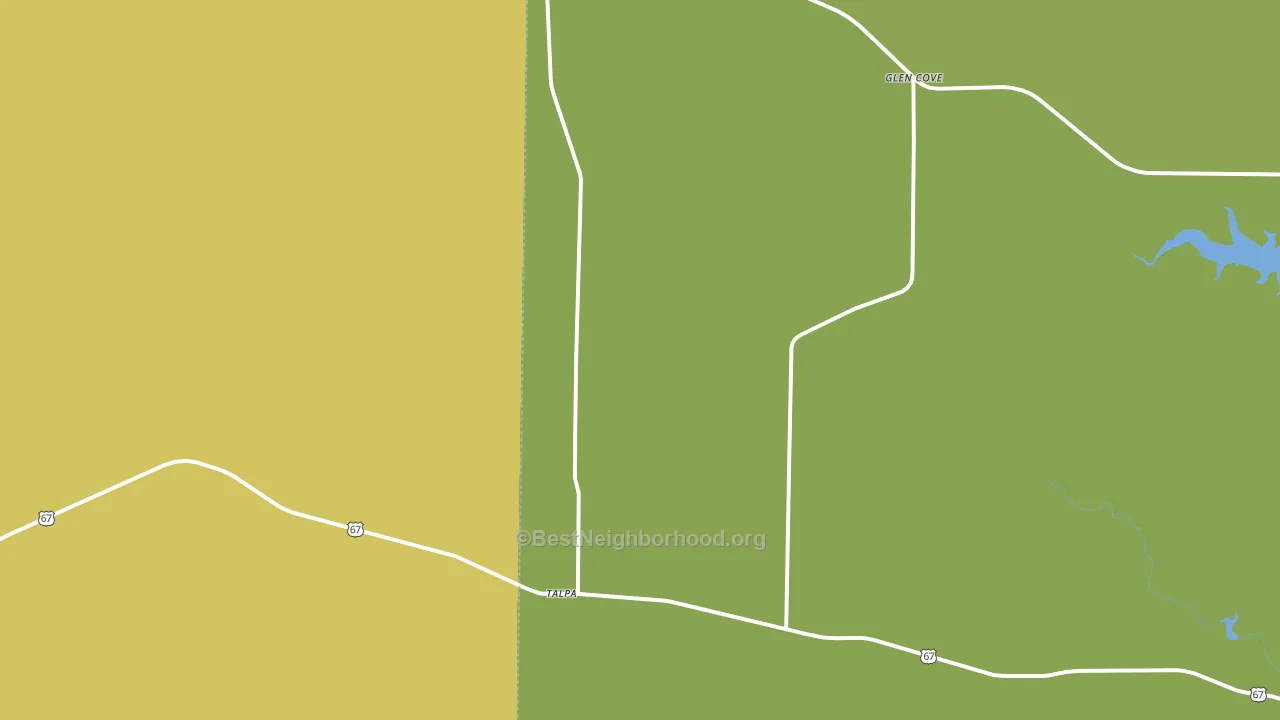 76882, TX block-group voter-turnout map
