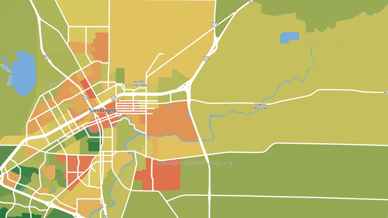 76905, TX block-group voter-turnout map