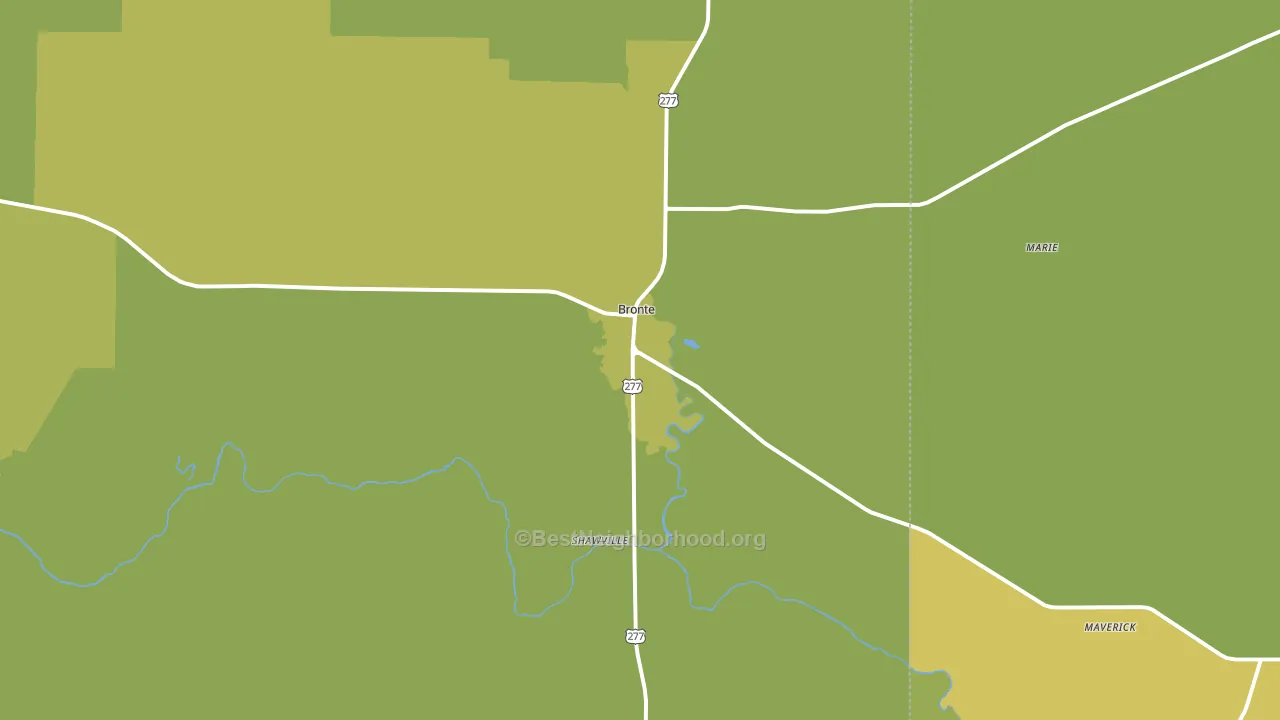 76933, TX block-group voter-turnout map