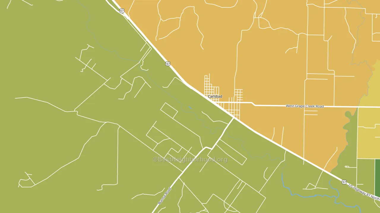 76934, TX block-group voter-turnout map