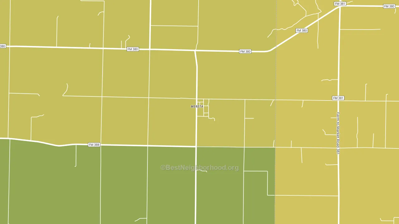76940, TX block-group voter-turnout map