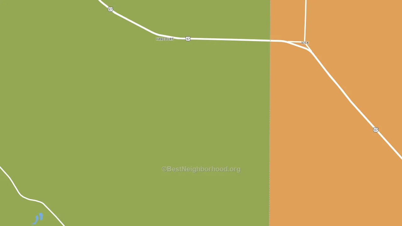 76955, TX block-group voter-turnout map