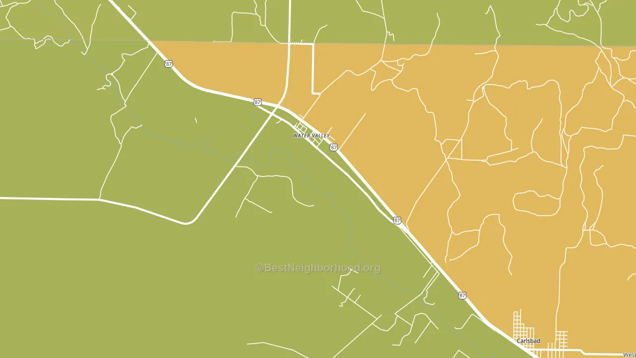 76958, TX block-group voter-turnout map