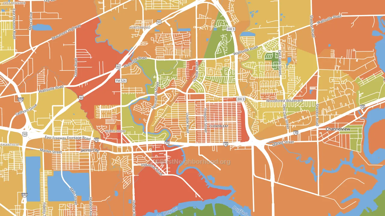 77015, TX block-group voter-turnout map