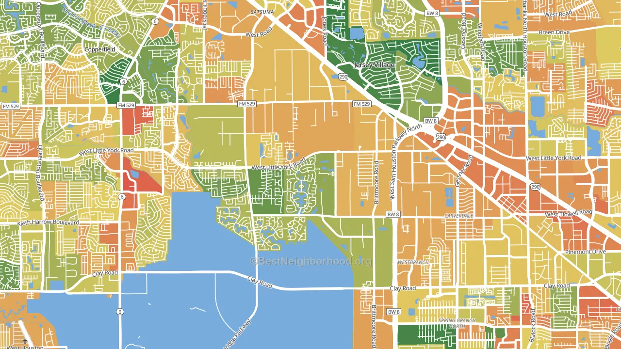 77041, TX block-group voter-turnout map