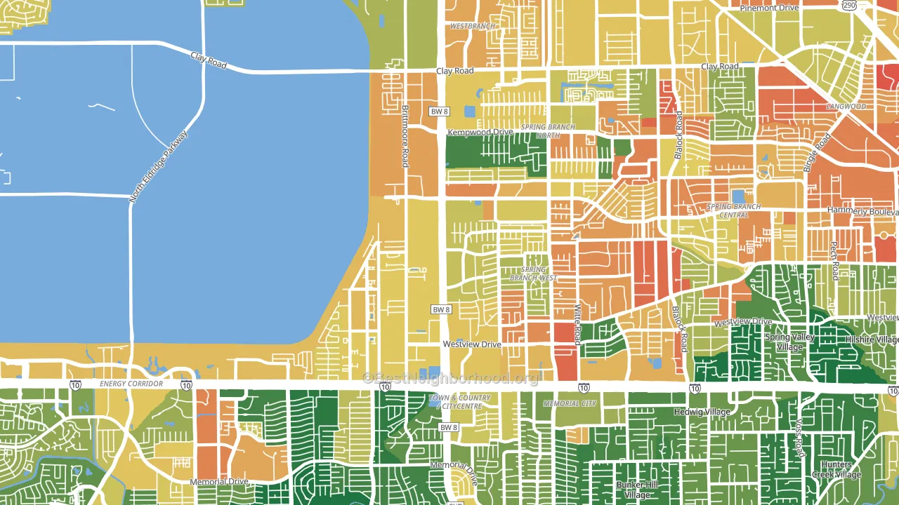 77043, TX block-group voter-turnout map