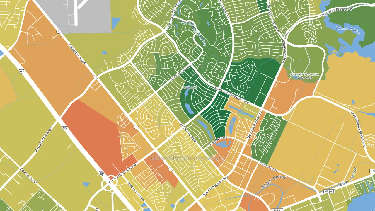 77062, TX block-group voter-turnout map