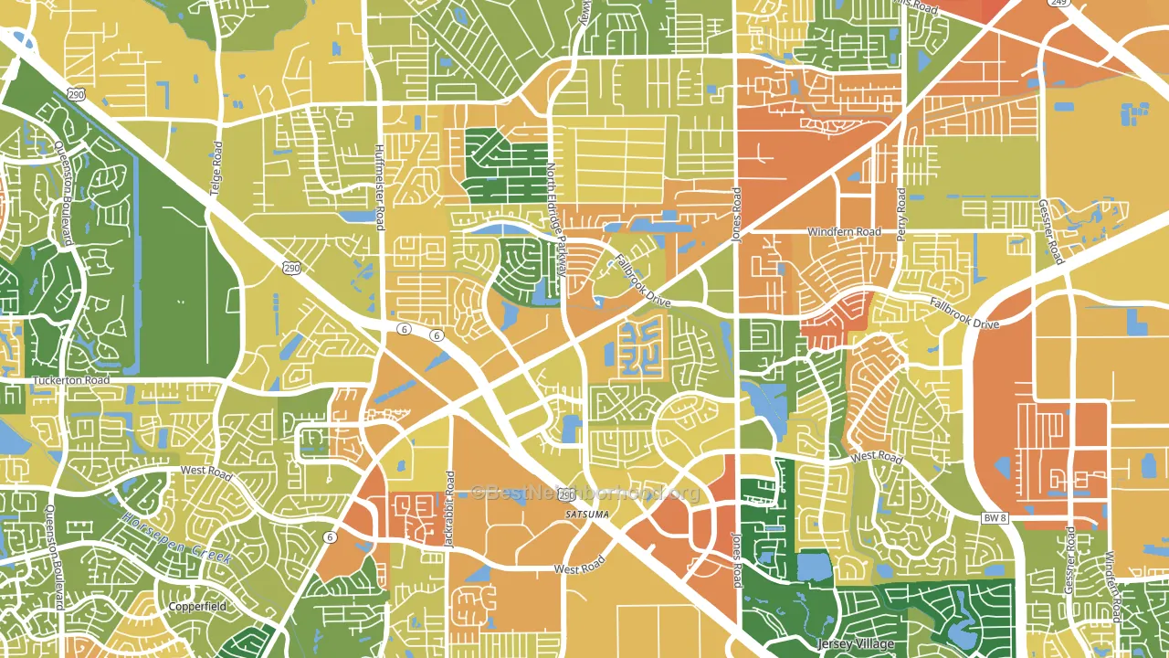 77065, TX block-group voter-turnout map
