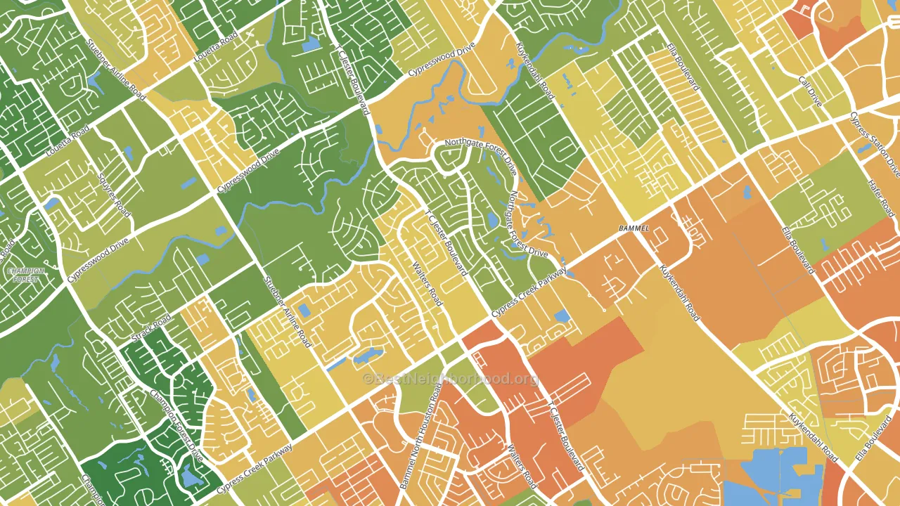 77068, TX block-group voter-turnout map