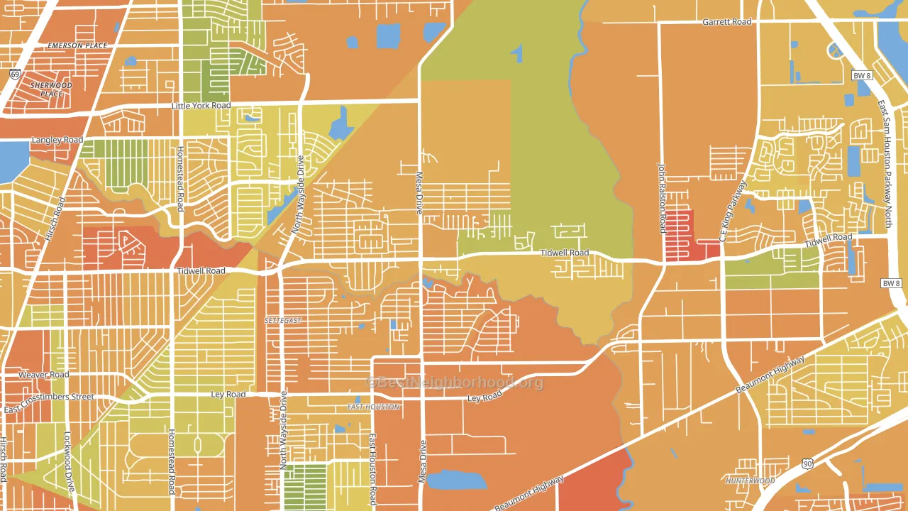77078, TX block-group voter-turnout map