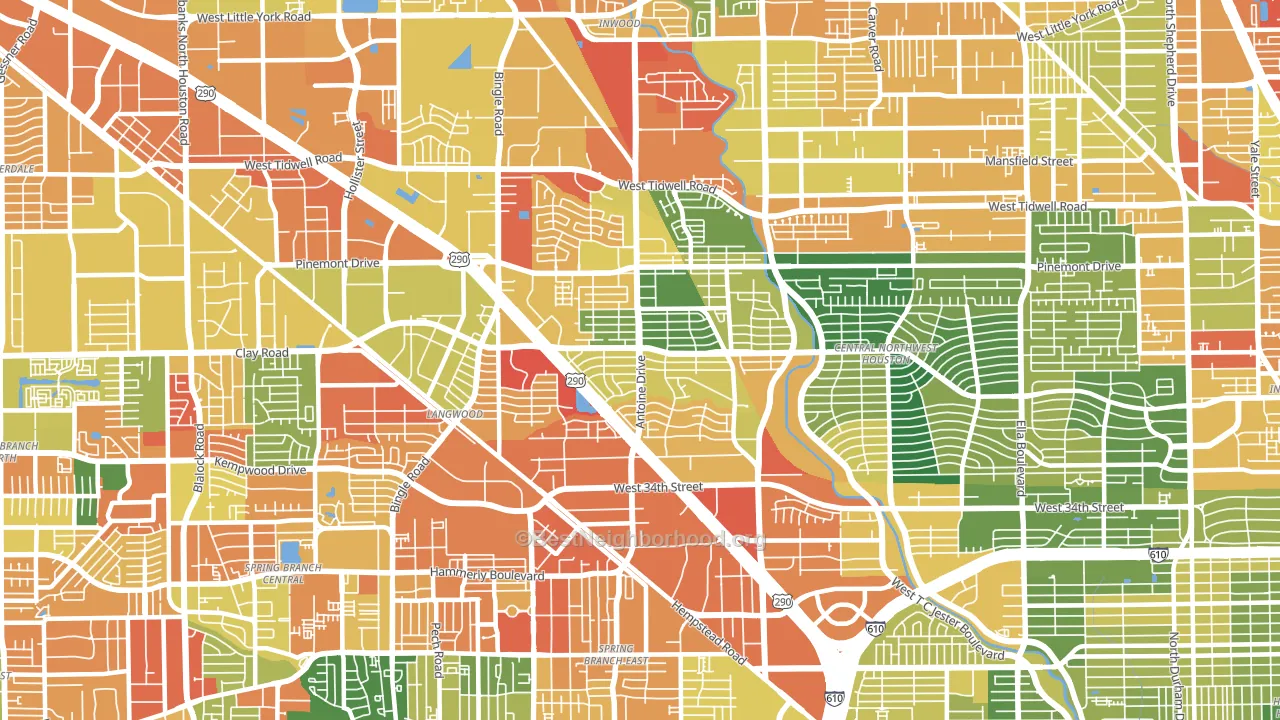 77092, TX block-group voter-turnout map