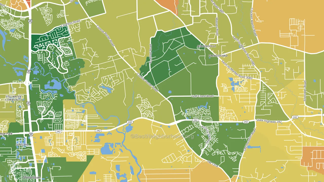 77302, TX block-group voter-turnout map