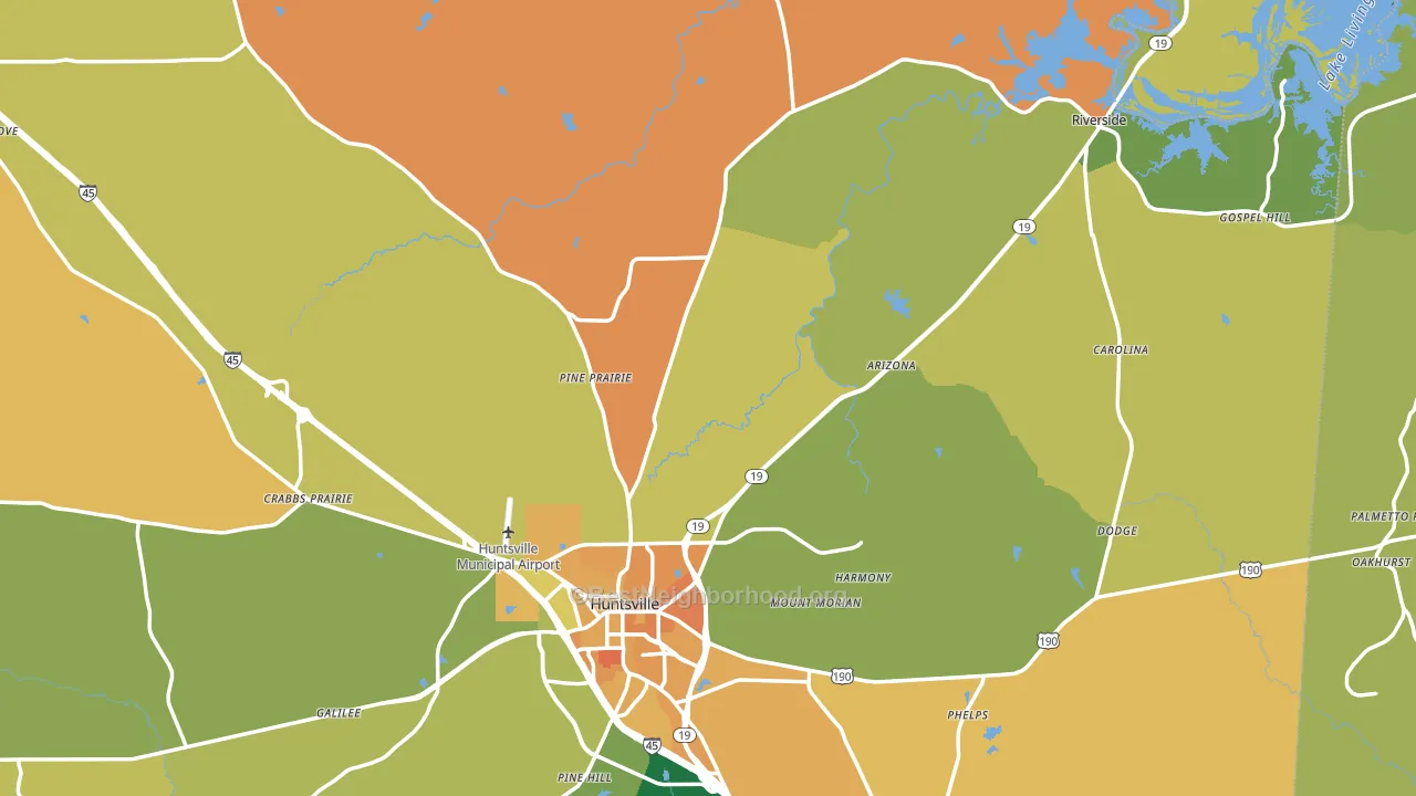 77320, TX block-group voter-turnout map