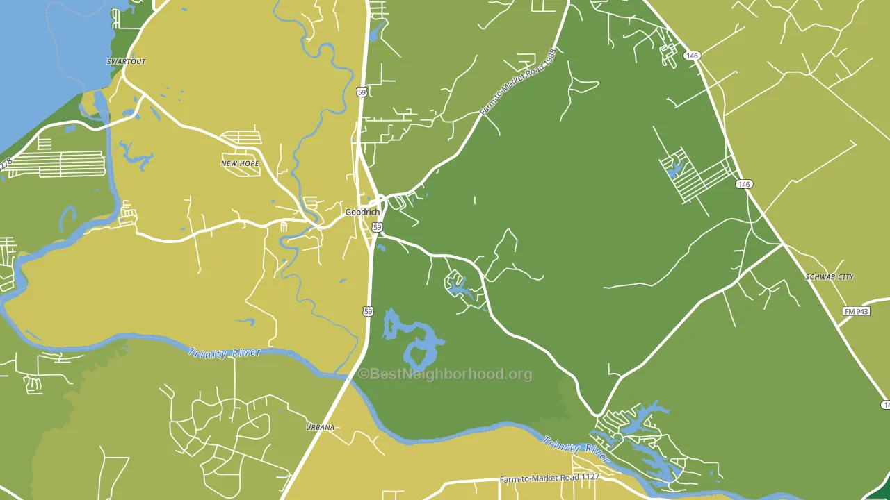 77335, TX block-group voter-turnout map