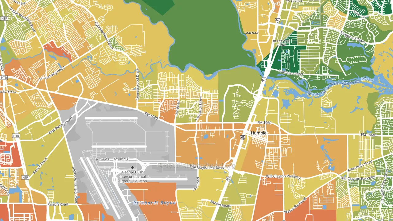 77338, TX block-group voter-turnout map