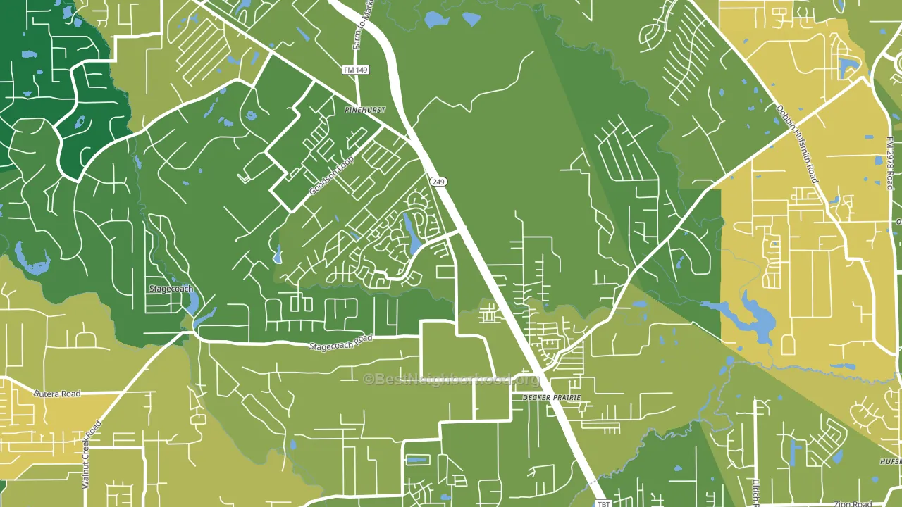 77362, TX block-group voter-turnout map