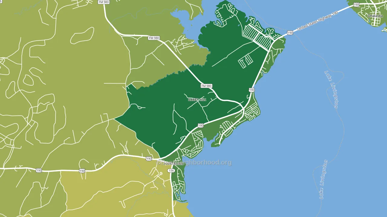 77364, TX block-group voter-turnout map