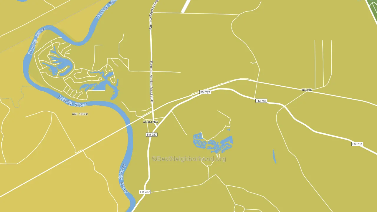 77368, TX block-group voter-turnout map