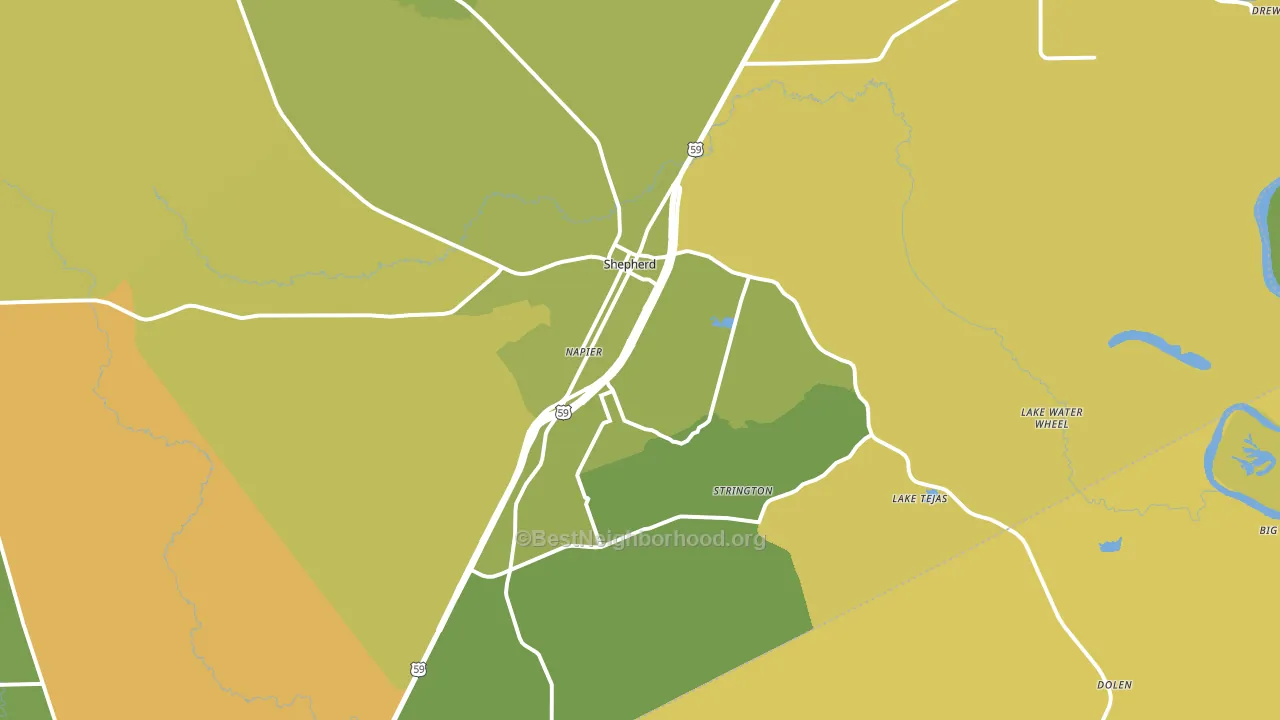 77371, TX block-group voter-turnout map