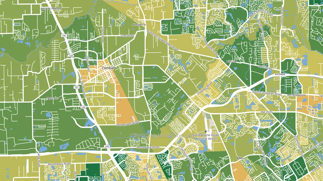 77375, TX block-group voter-turnout map