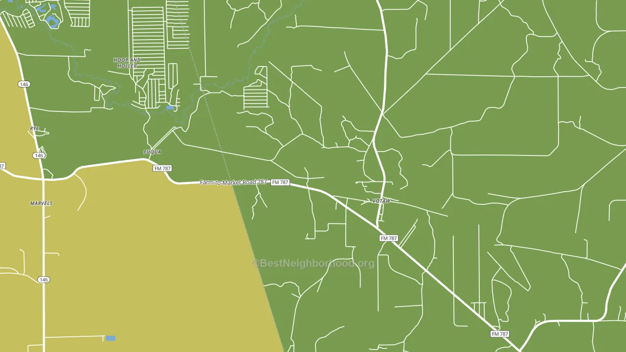 77376, TX block-group voter-turnout map