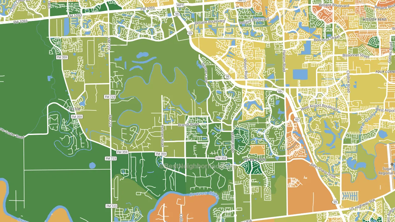 77406, TX block-group voter-turnout map