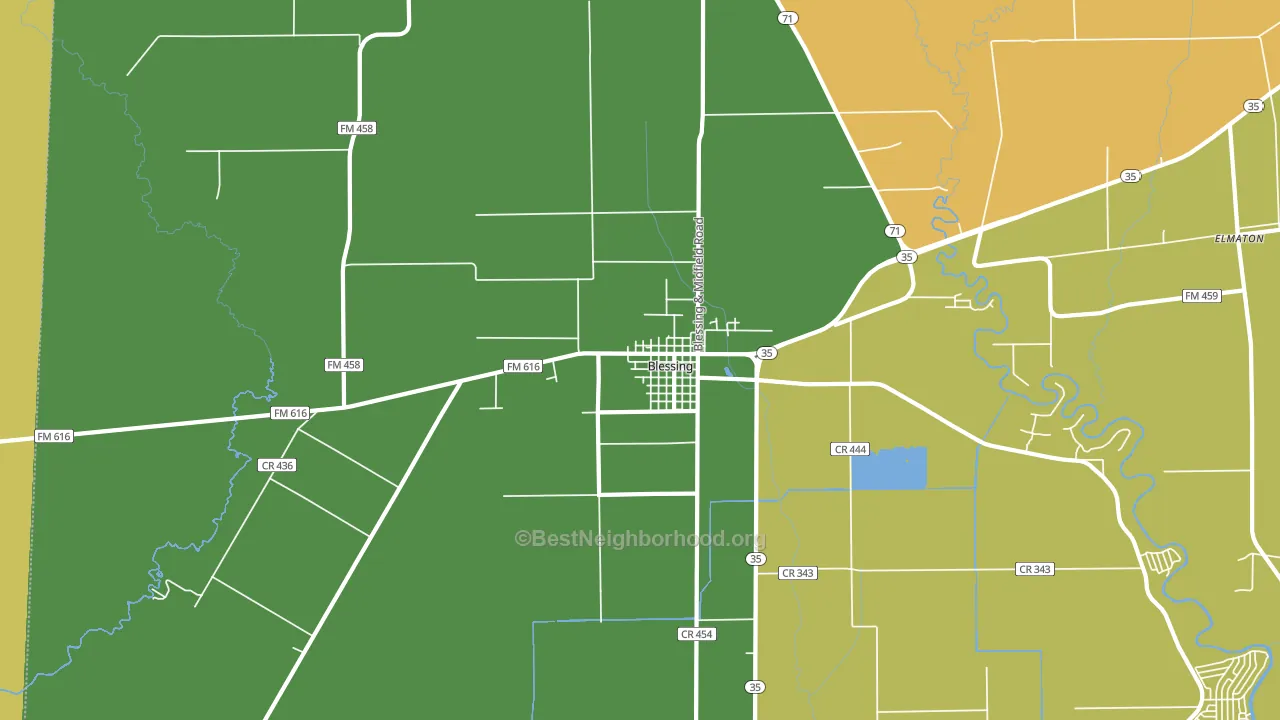 77419, TX block-group voter-turnout map
