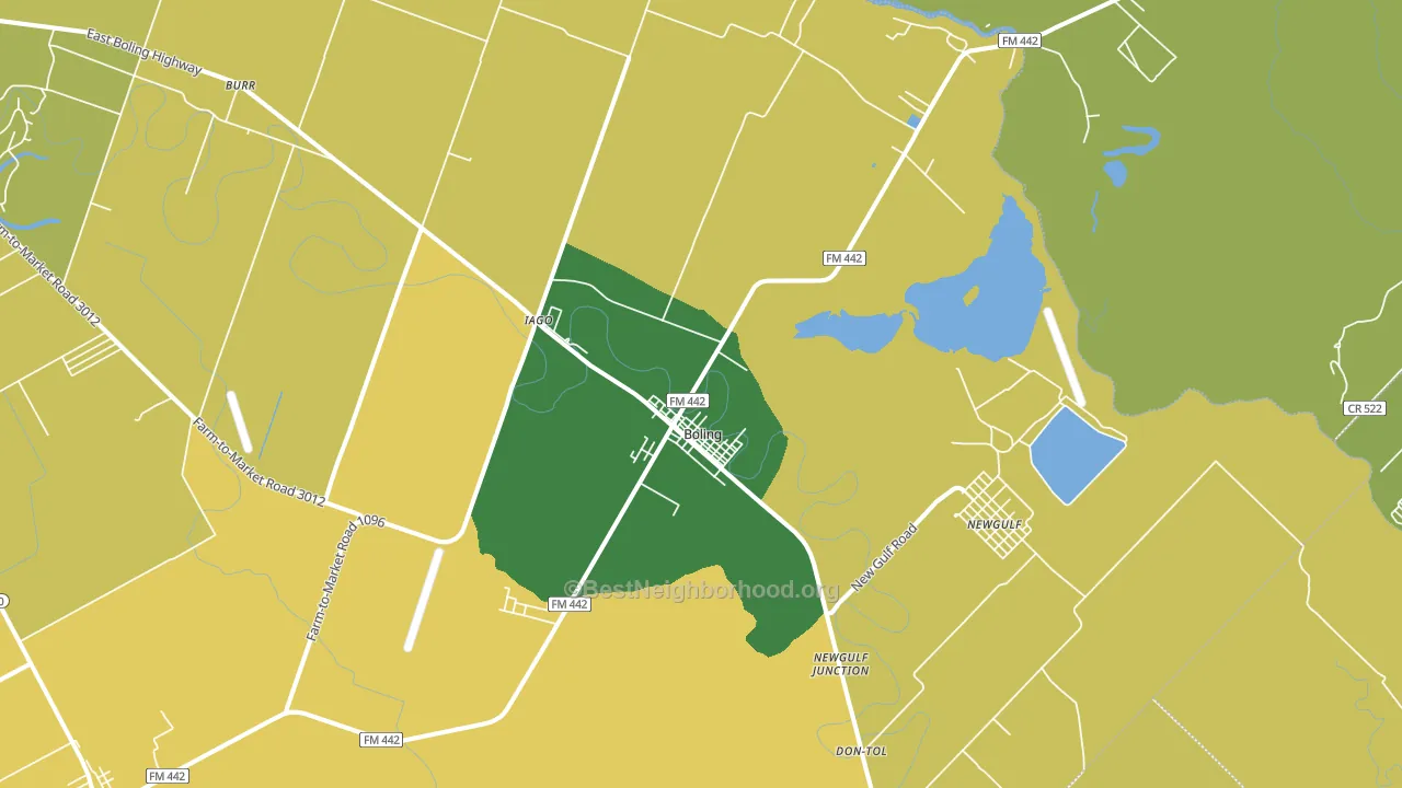 77420, TX block-group voter-turnout map