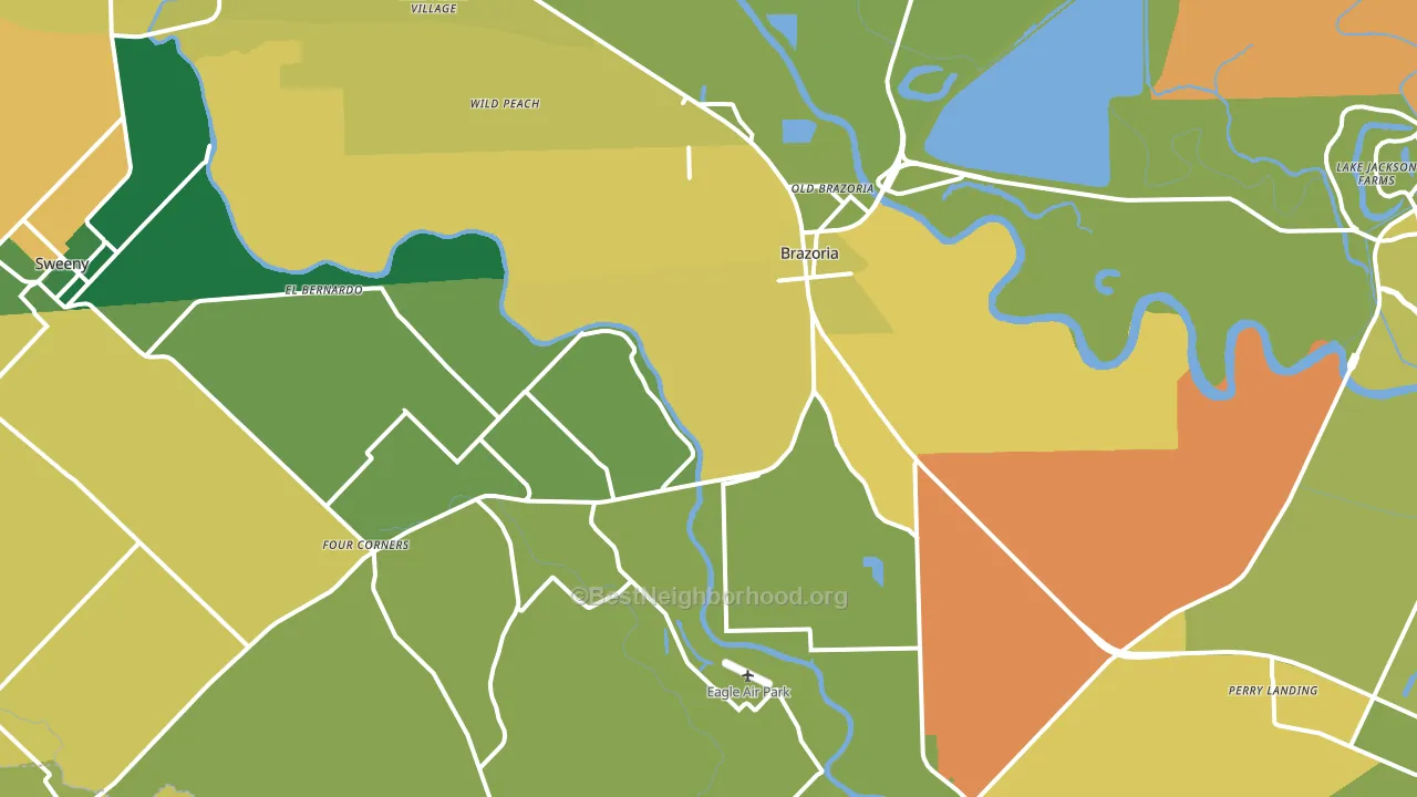 77422, TX block-group voter-turnout map
