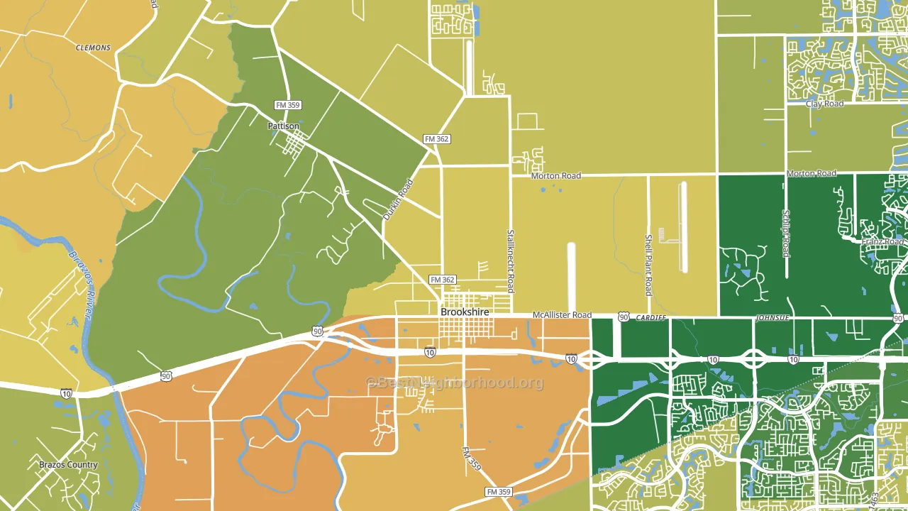 77423, TX block-group voter-turnout map