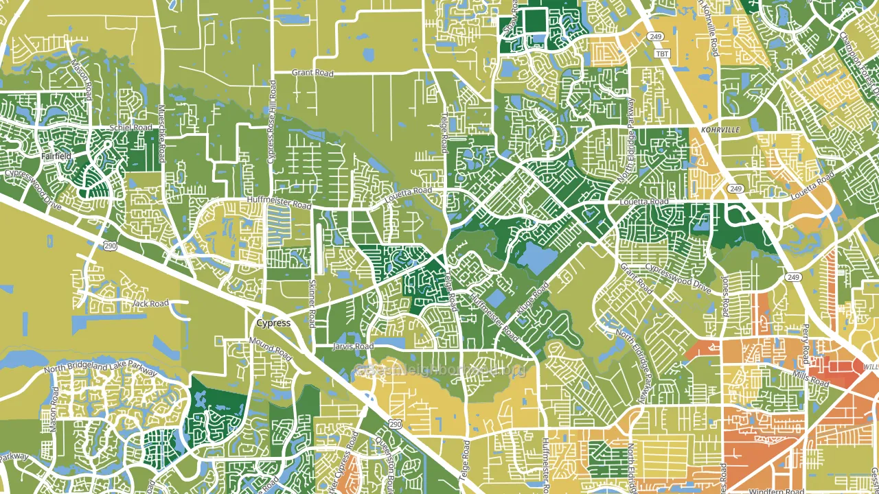 77429, TX block-group voter-turnout map