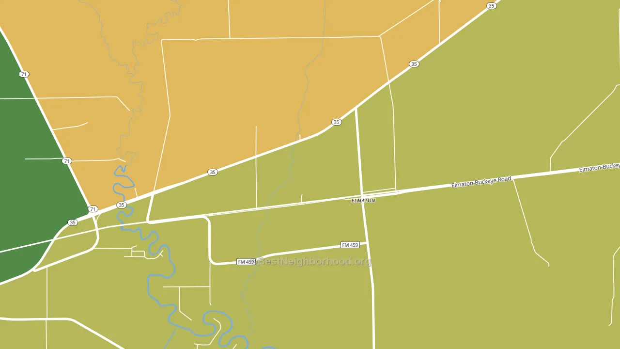 77440, TX block-group voter-turnout map