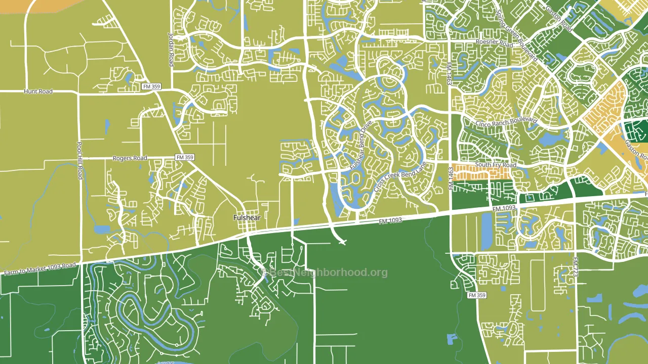 77441, TX block-group voter-turnout map