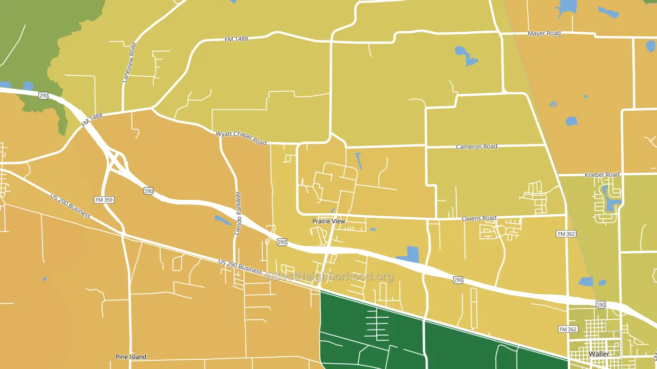77446, TX block-group voter-turnout map