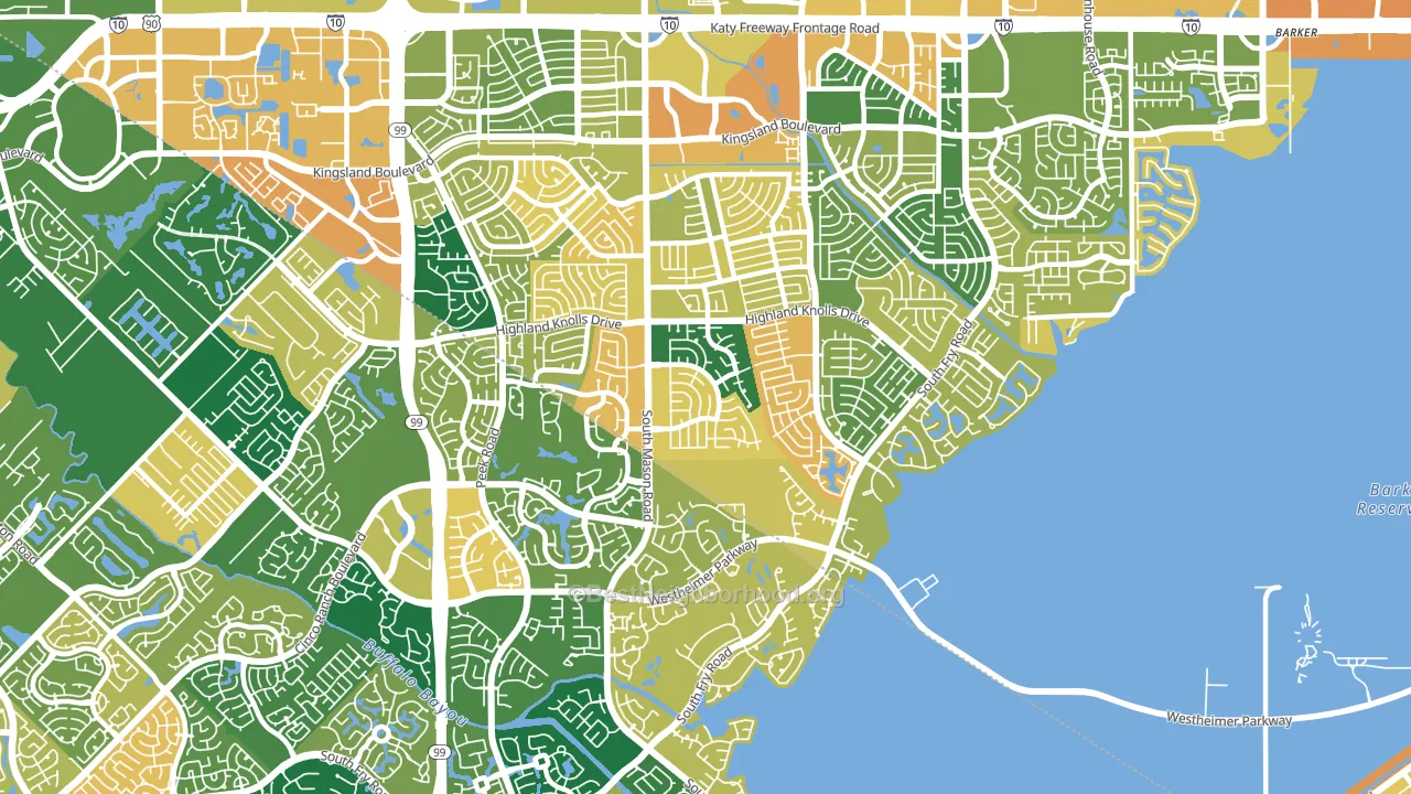 77450, TX block-group voter-turnout map