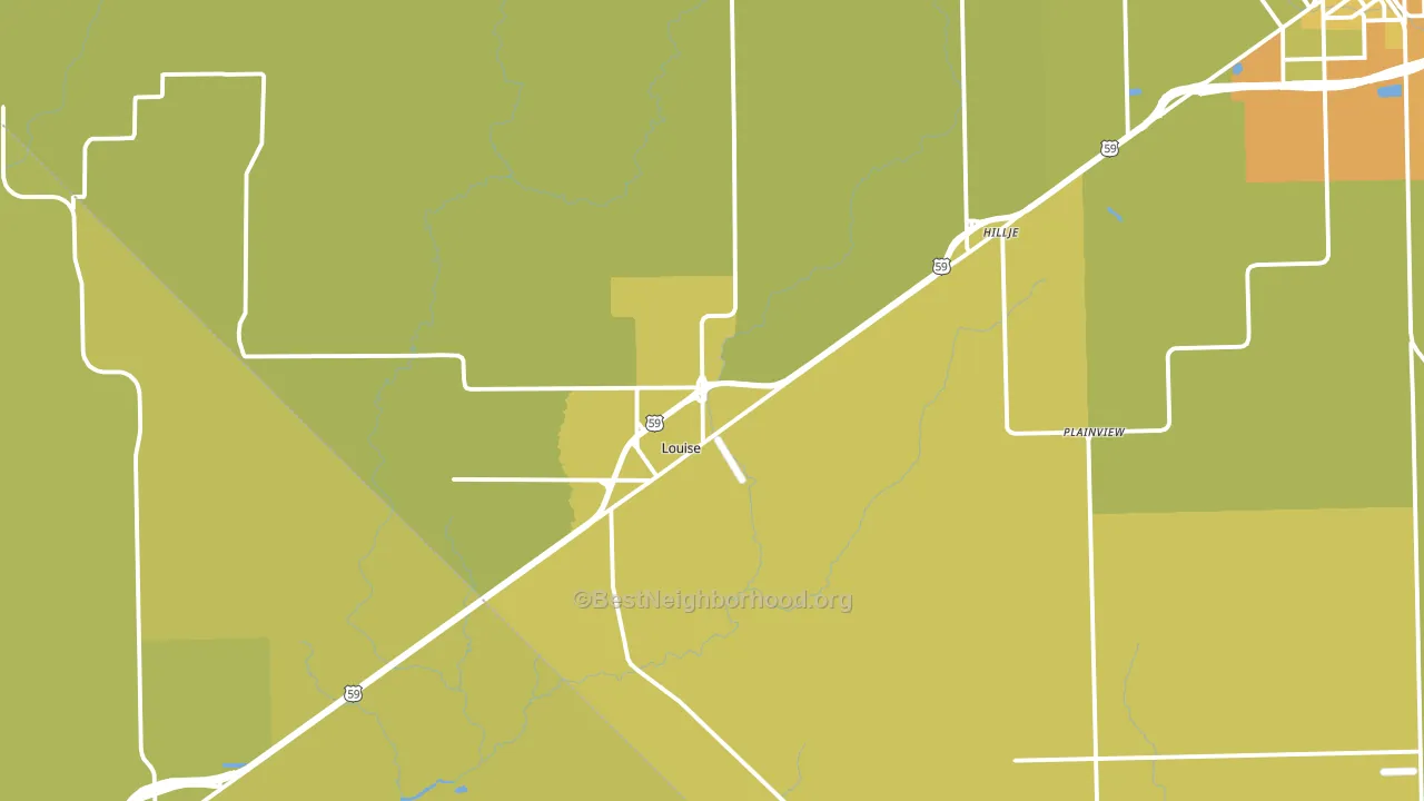 77455, TX block-group voter-turnout map