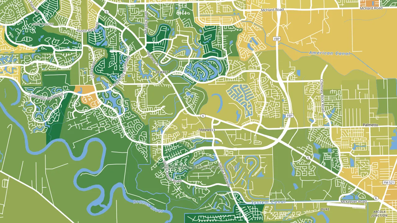 77459, TX block-group voter-turnout map