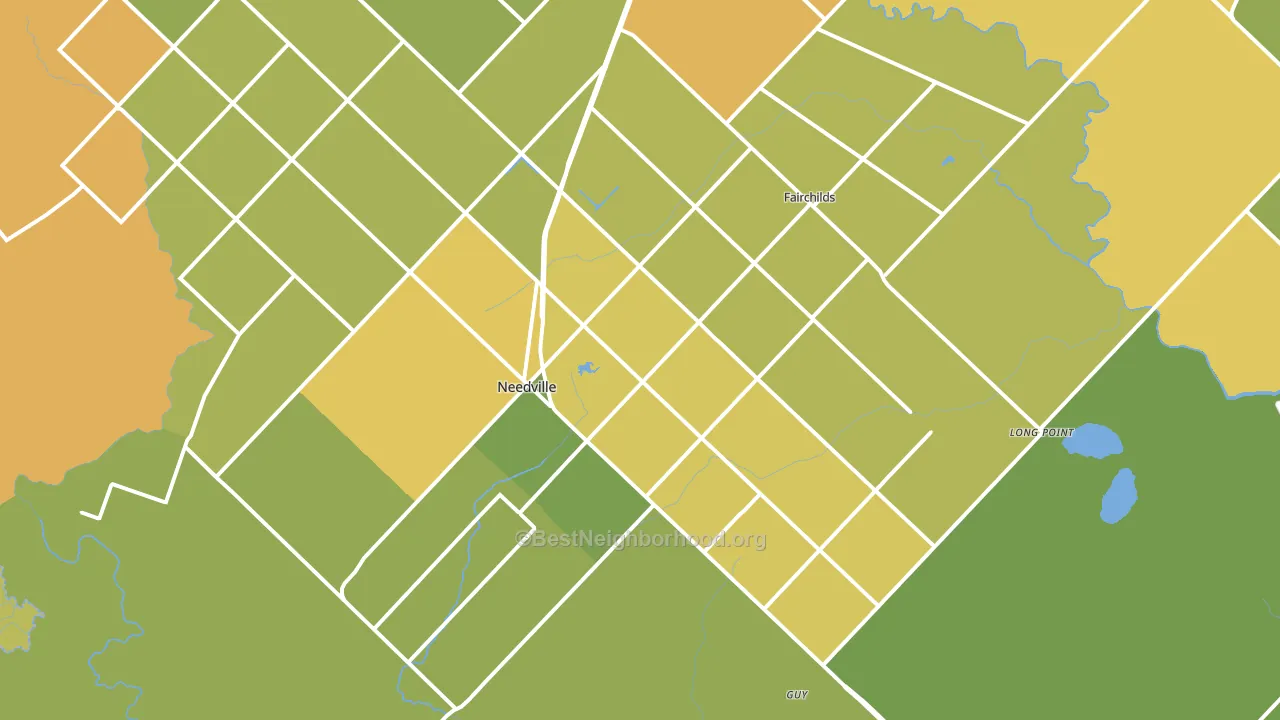 77461, TX block-group voter-turnout map