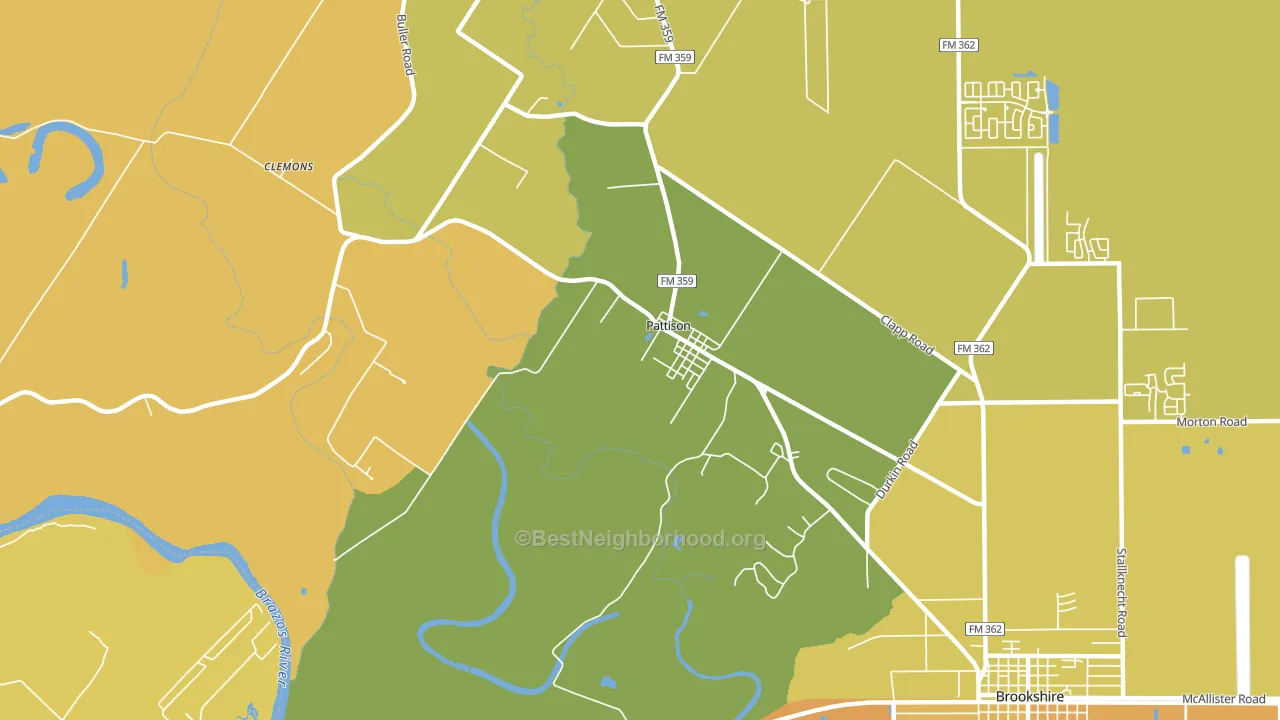 77466, TX block-group voter-turnout map