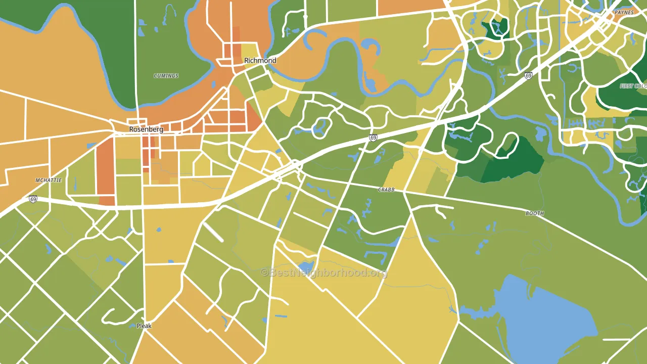77469, TX block-group voter-turnout map