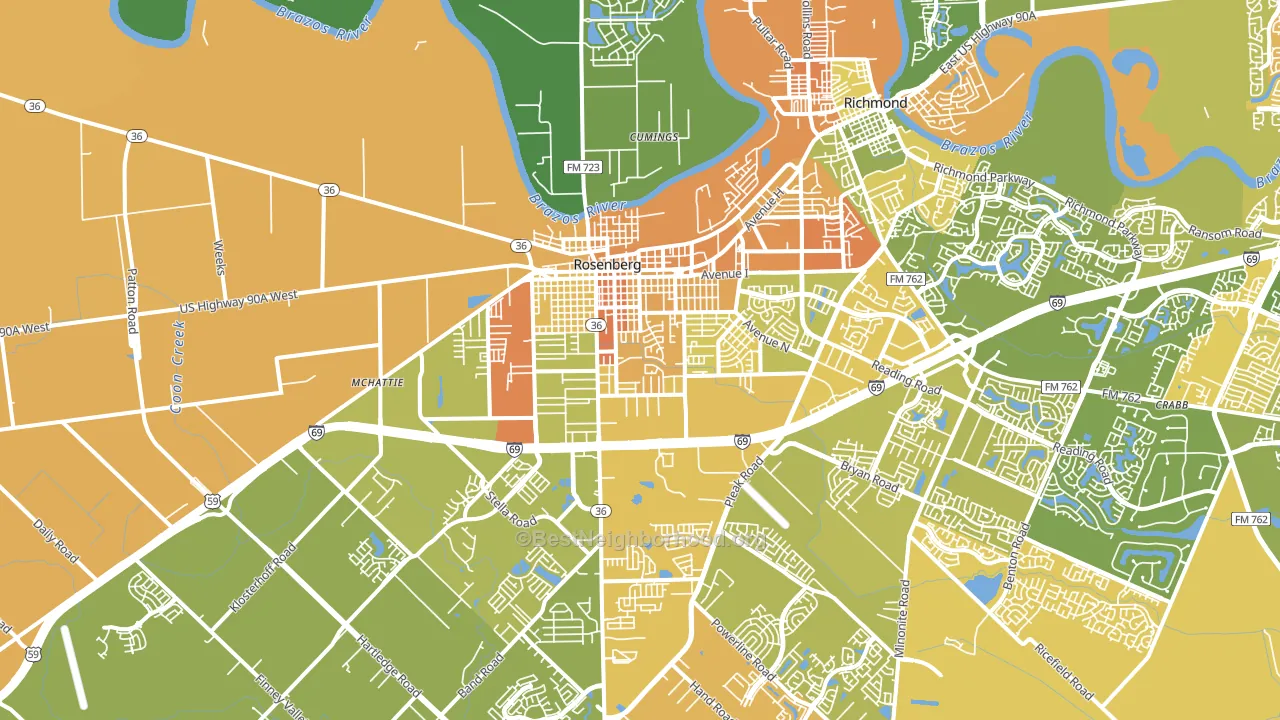 77471, TX block-group voter-turnout map