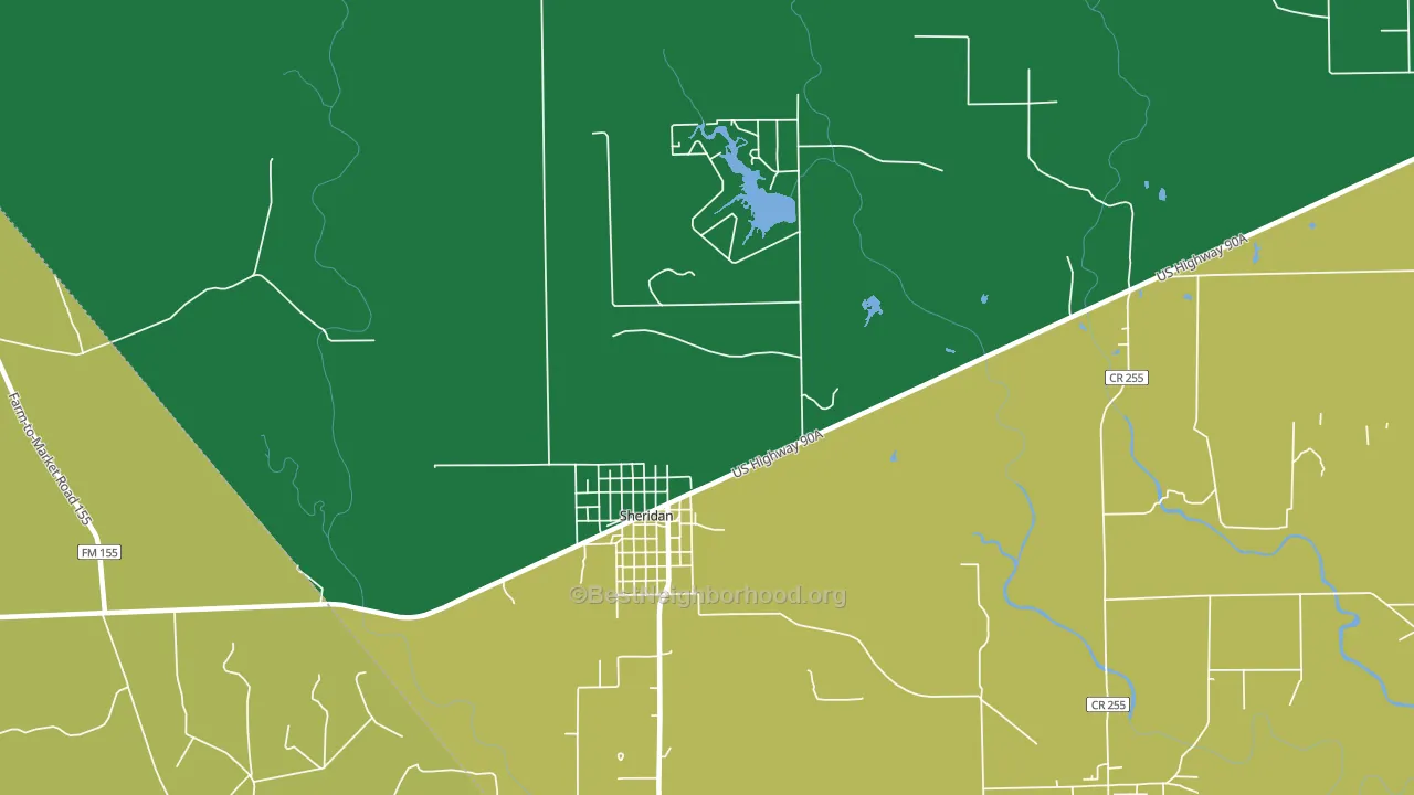 77475, TX block-group voter-turnout map