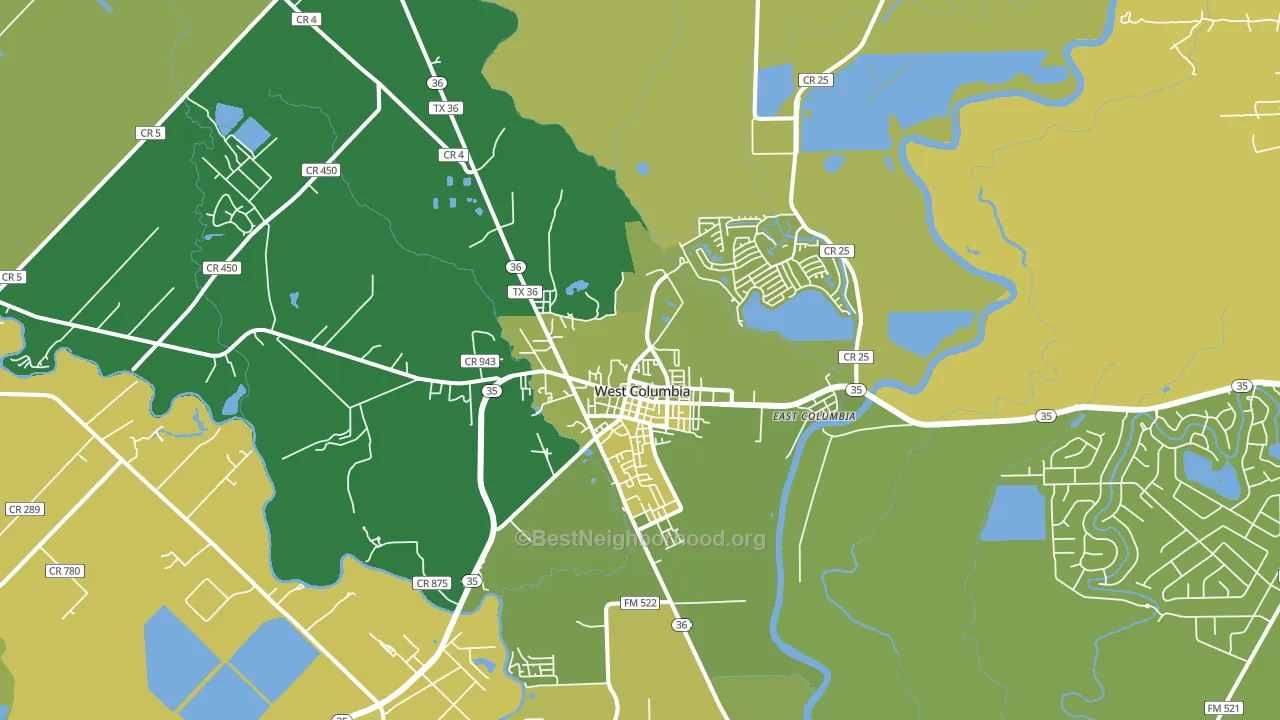 77486, TX block-group voter-turnout map
