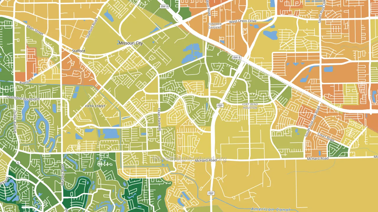 77489, TX block-group voter-turnout map